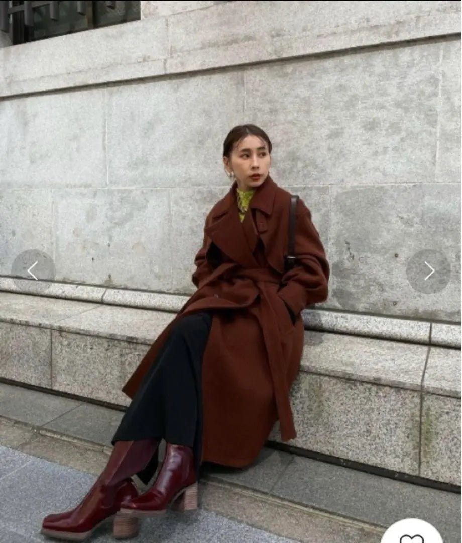 [Ameri] TRENCH LIKE MIDI COAT