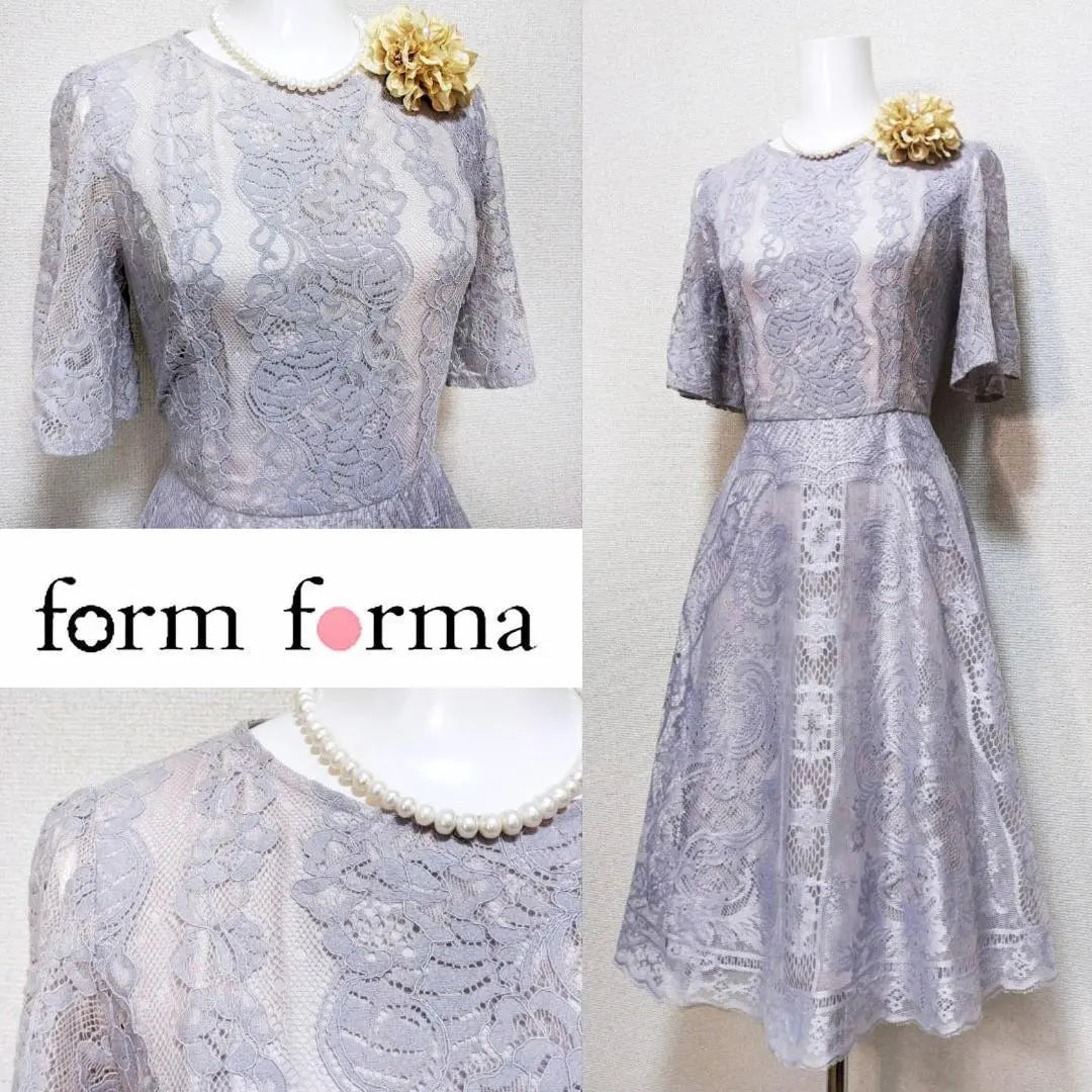 ⁑【Nuevo】Forma Forma, Todo Encaje, Ceremonia, Vestido Largo, Vestido