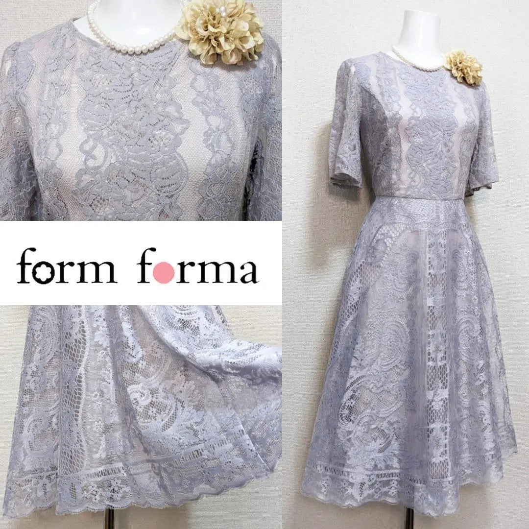 ⁑【Nuevo】Forma Forma, Todo Encaje, Ceremonia, Vestido Largo, Vestido