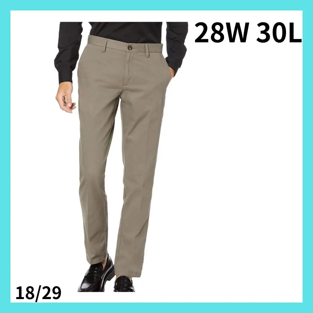 ⭐Lowest price⭐ Chino pants, no tuck, slim fit, men's, 28W, 30L