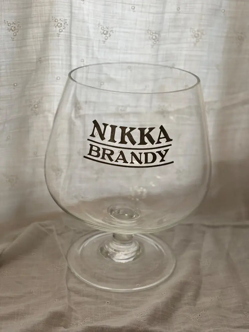 Rare Nikka Brandy Extra Large Brandy Glass Showa Retro Vintage