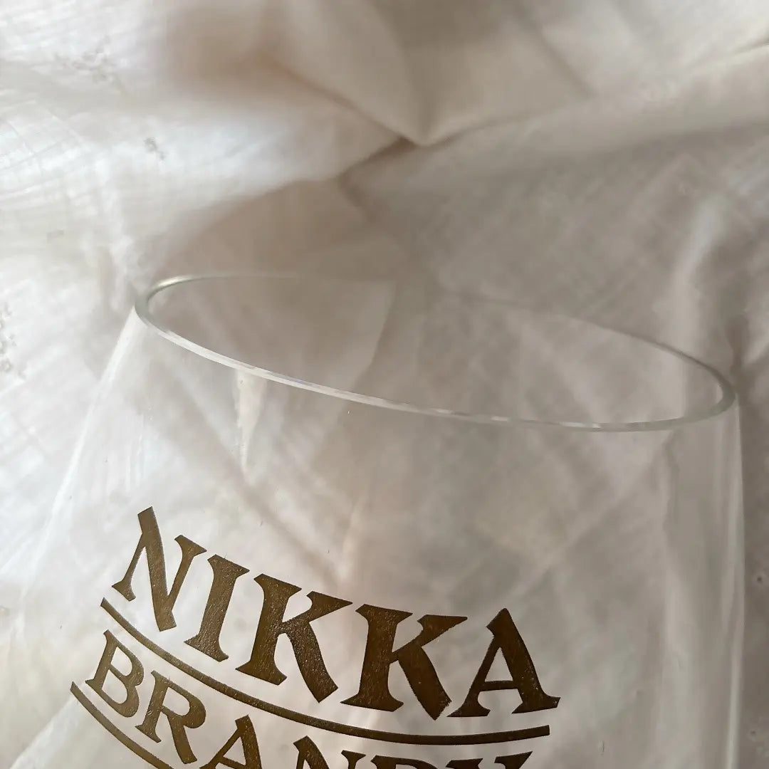 Rare Nikka Brandy Extra Large Brandy Glass Showa Retro Vintage