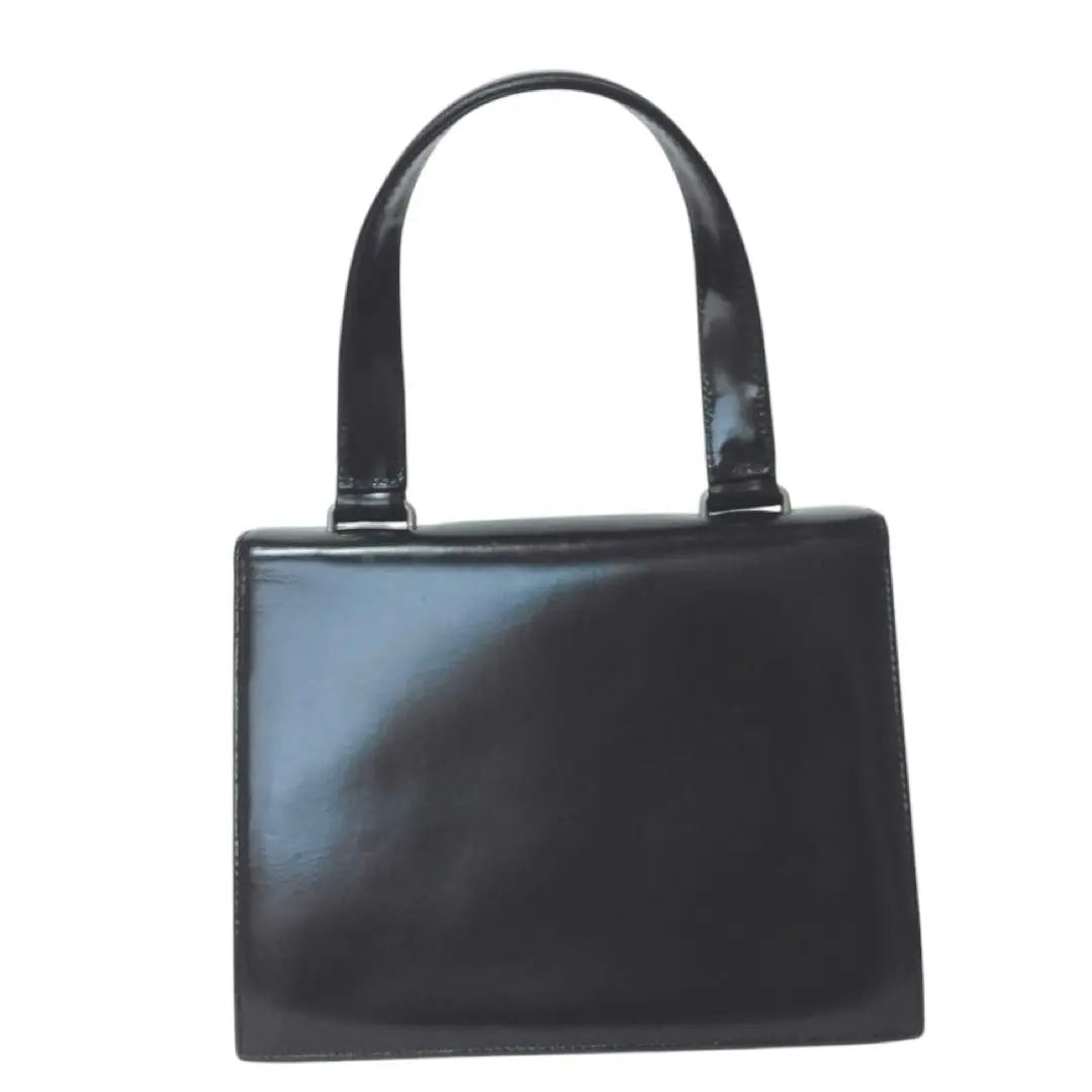 Beautiful goods Anes Bavovoyage Handbag Black formal enamel | 美品 アニエスベーヴォヤージュ ハンドバッグ ブラックフォーマル エナメル