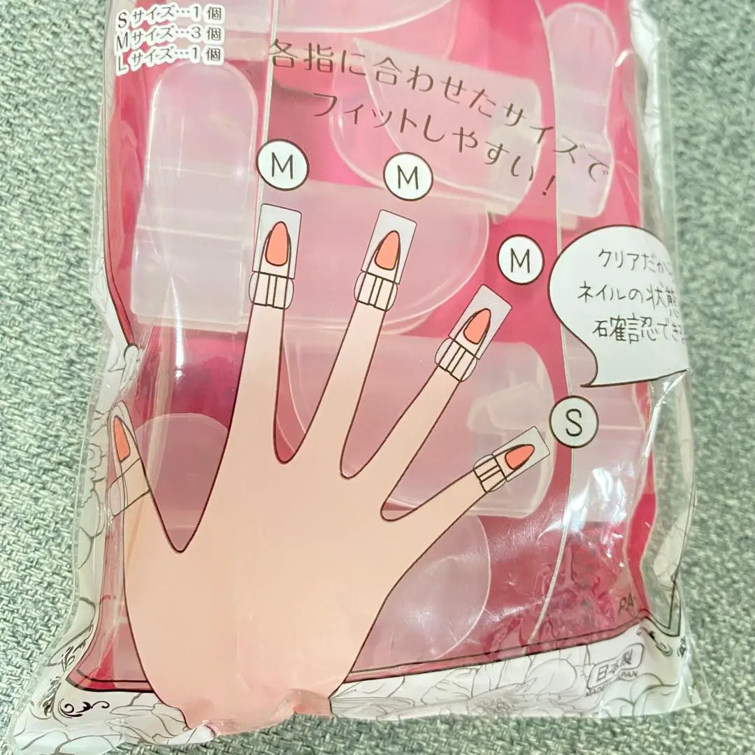 ✨¡Sin usar y sin abrir! ✨Protector de uñas transparente, 5 piezas para una mano, juego de 2 piezas, fabricado en Japón