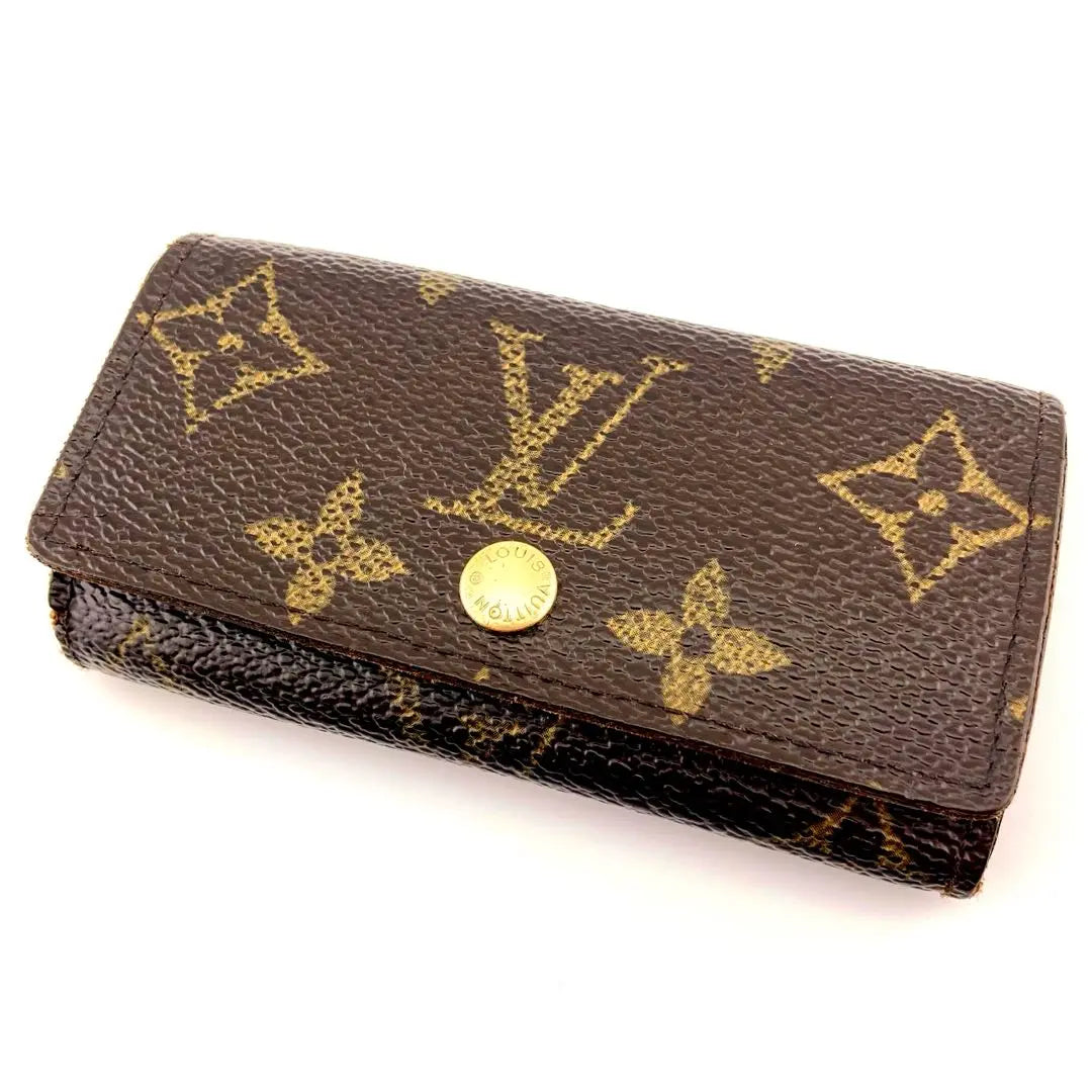 Louis Vuitton Multicle 4 Monogram Key Case Brown