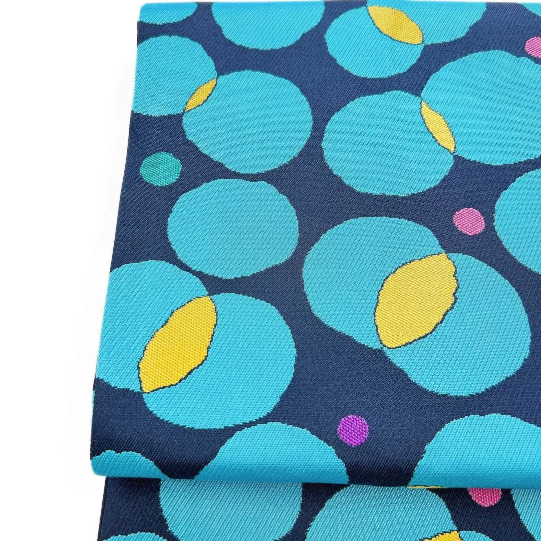 Nagoya obi, polka dot pattern, dot pattern, kimono, 015w