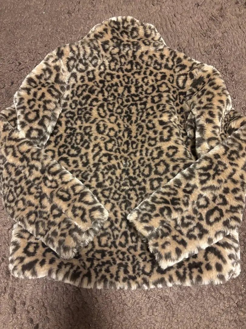 ♡Leopard print fur jacket♡