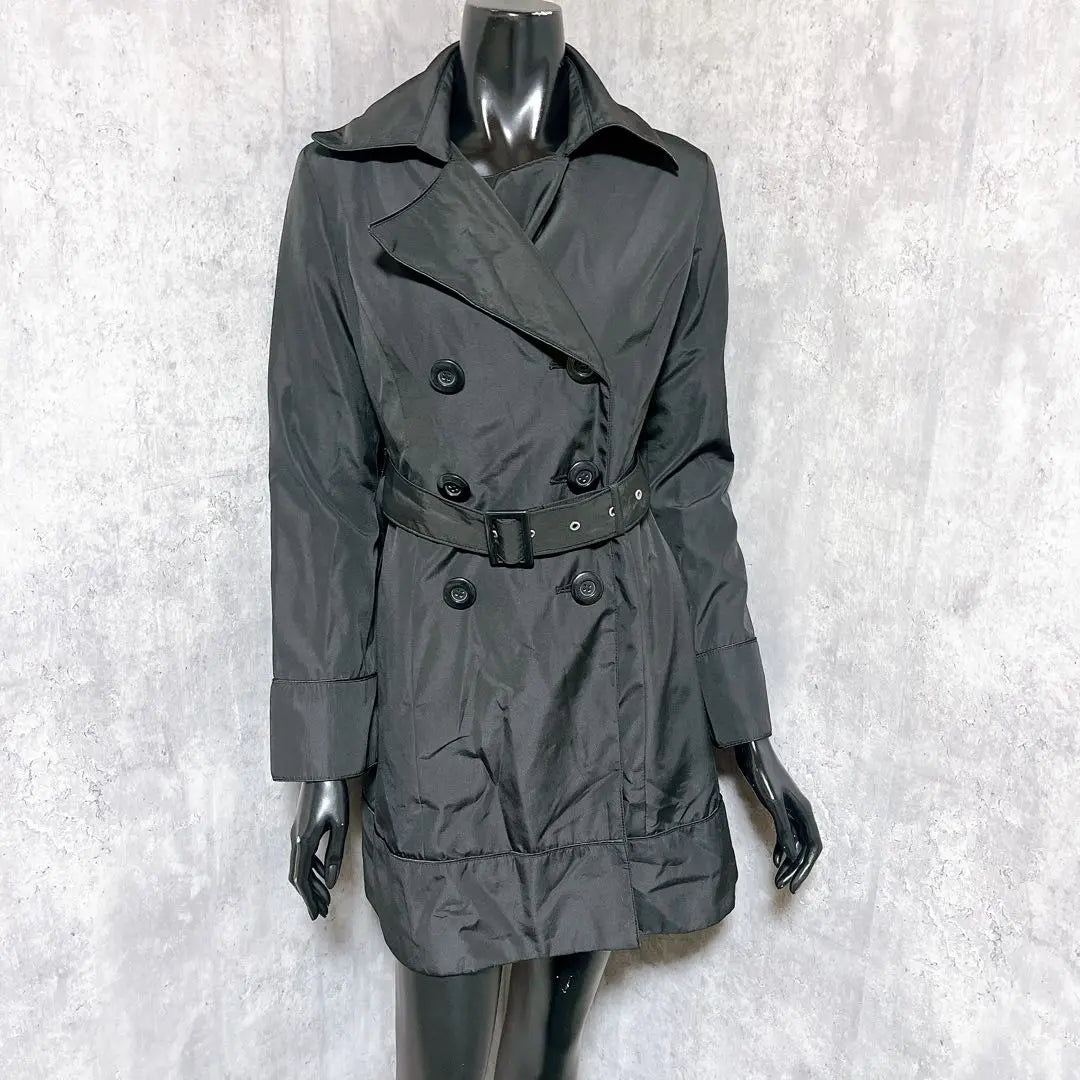 [NÚMERO] Número Trench Coat Poliéster Negocios Sencillo