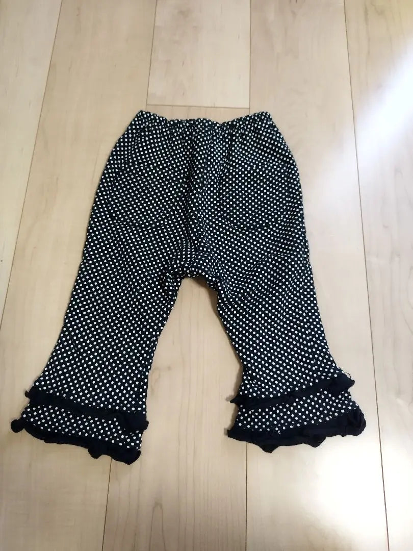 Pantalones con volantes de lunares 80 | ドットフリルパンツ80