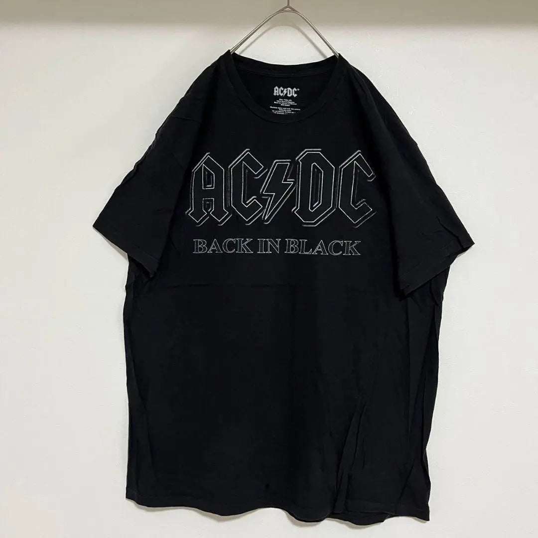 YAD3 [Importación de EE. UU.] Camiseta AC/DC [Talla 2XL para hombre] Manga corta negra