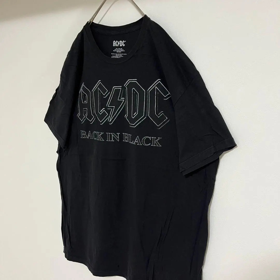 YAD3 [Importación de EE. UU.] Camiseta AC/DC [Talla 2XL para hombre] Manga corta negra