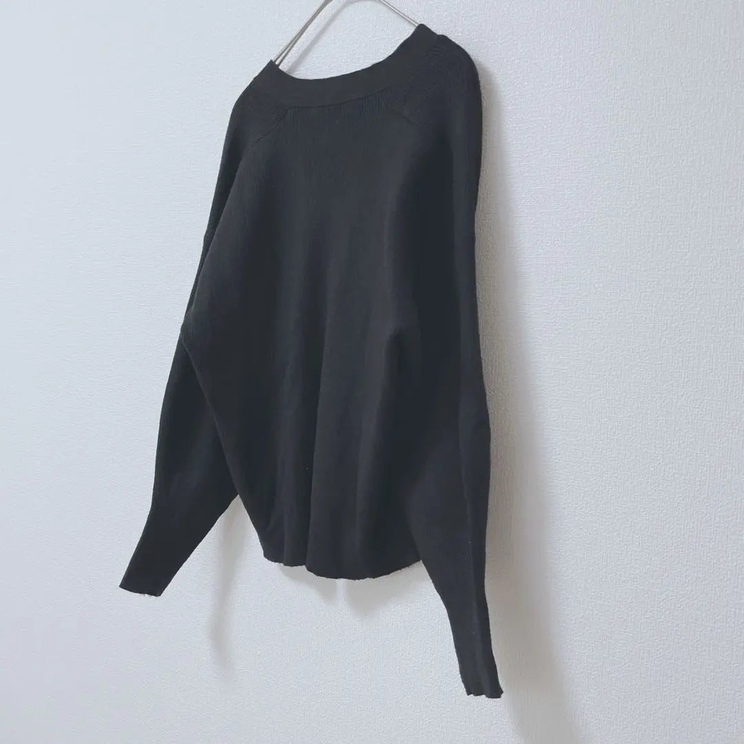 Zara Cardigan Knit Haori Haori Offica Ji Kajikajibuhem V neck M | ザラ　カーディガン　ニット　羽織　オフィカジ　ビジカジ　リブヘム　Vネック　M