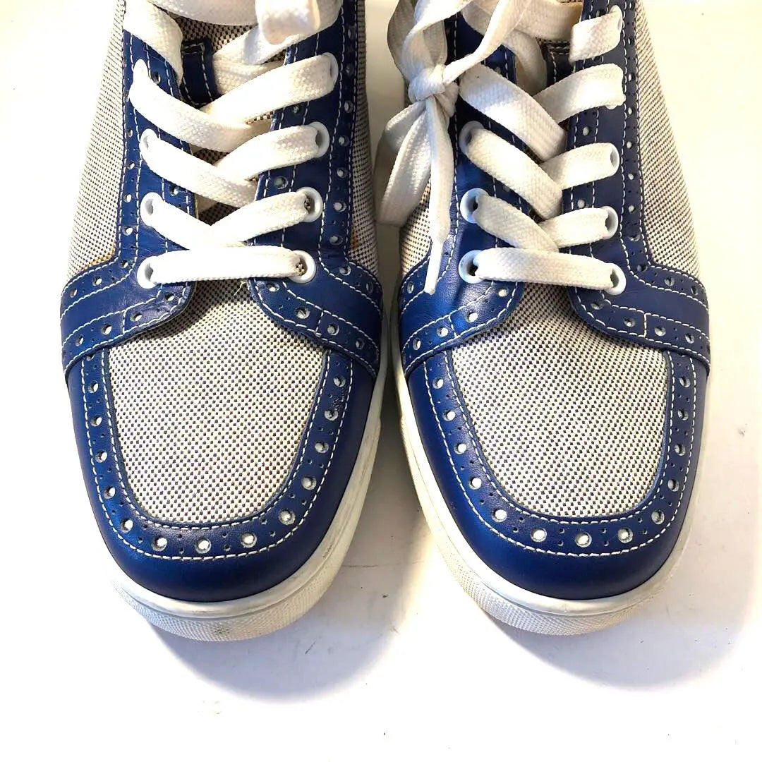 ✨ Beauty LOUBOUTIN Louboutin sneakers blue 25cm | ✨美品　Louboutin ルブタン　スニーカー　ブルー　25cm