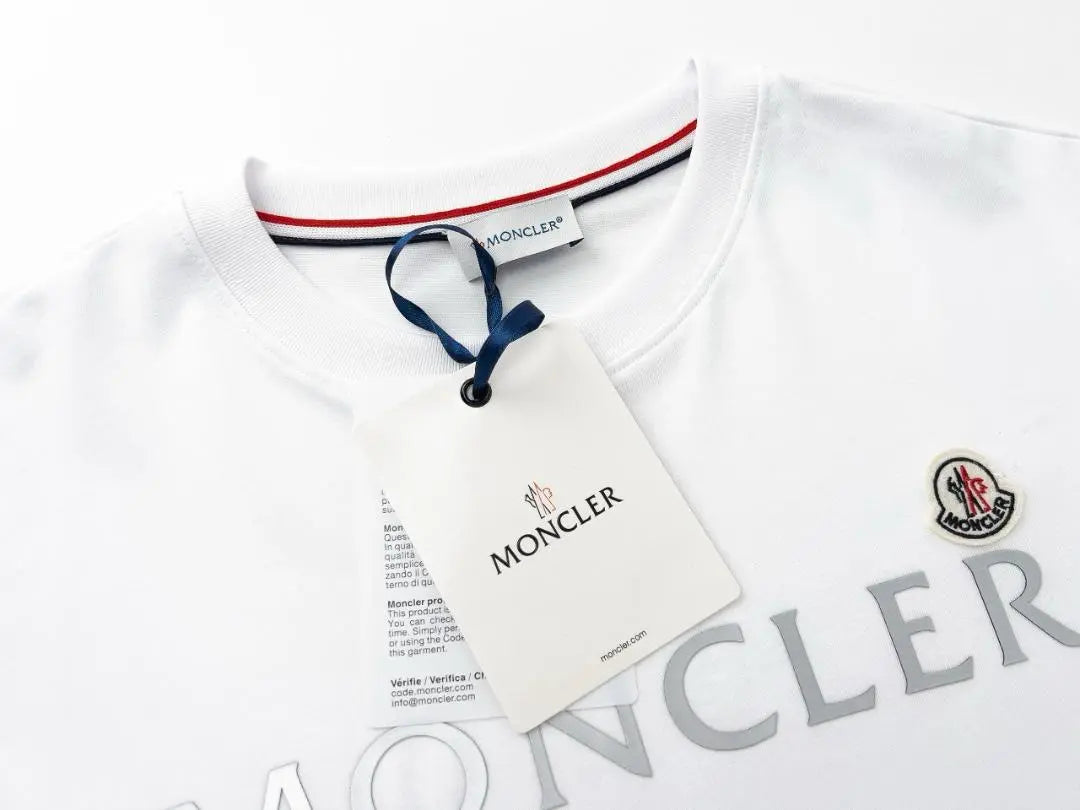 MONCLER Off-White Short Sleeve T-Shirt for Women Italy