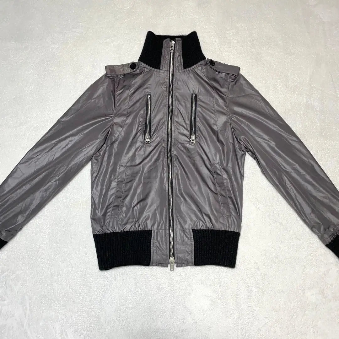 Double zip jacket nylon Thanks God Grey L