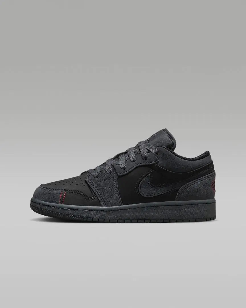 《24》 Nike Air Jordan 1 Low SE Craft GS Negro Gris