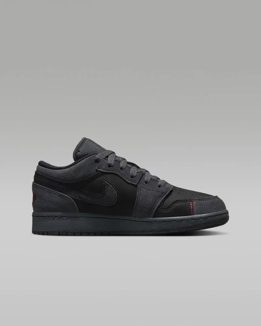 《24》 Nike Air Jordan 1 Low SE Craft GS Negro Gris