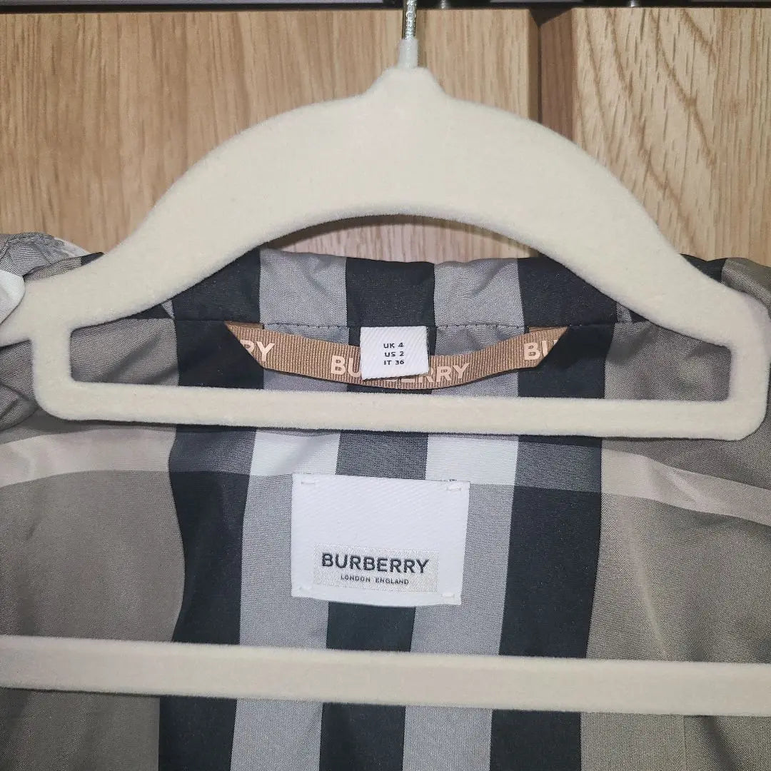 BURBERRY LONDON Burberry check nylon hooded jacket