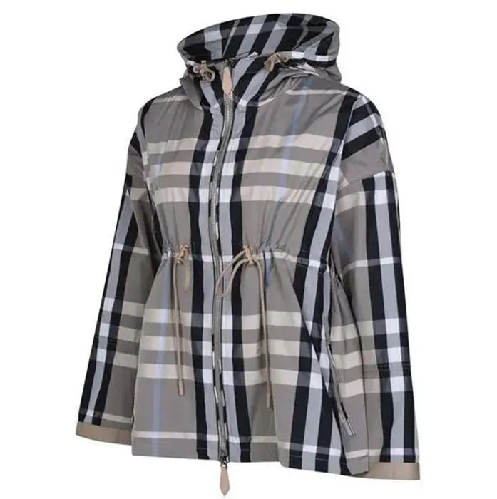 BURBERRY LONDON Burberry check nylon hooded jacket