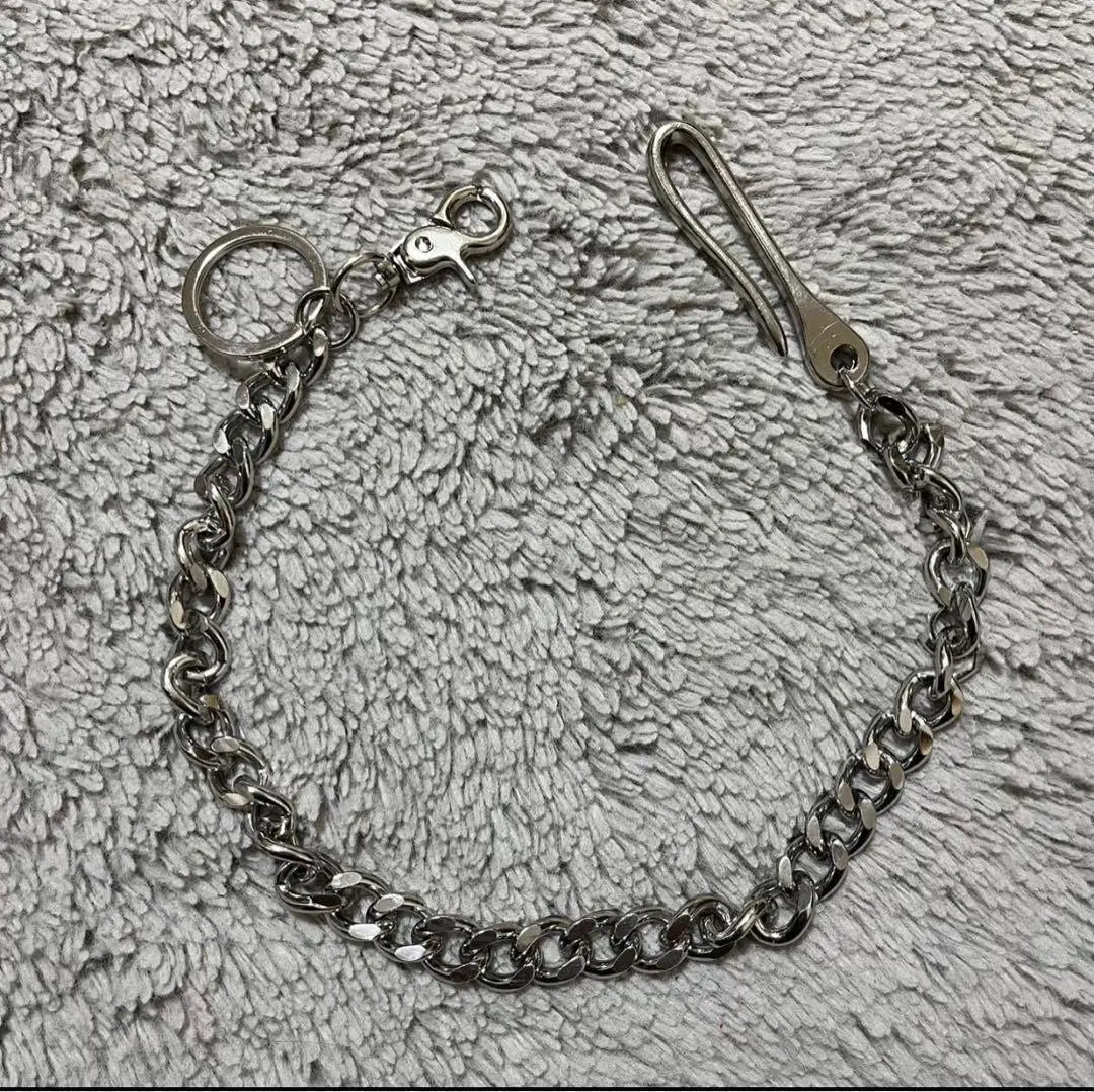 Wallet Chain Punk Street American Casual Silver Chain Men's