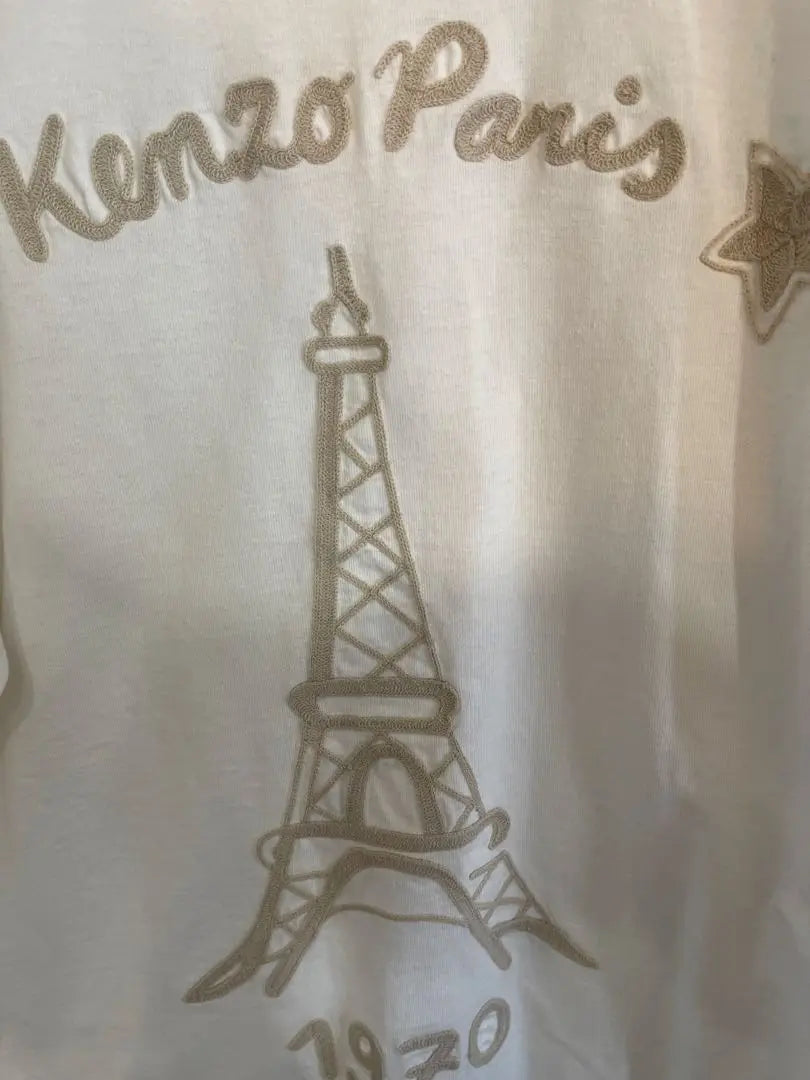 KENZO Embroidered Long Sleeve T-shirt Eiffel Tower Embroidery M | KENZO エンブロイダリーロングスリーブTシャツ　エッフェル塔刺繍M