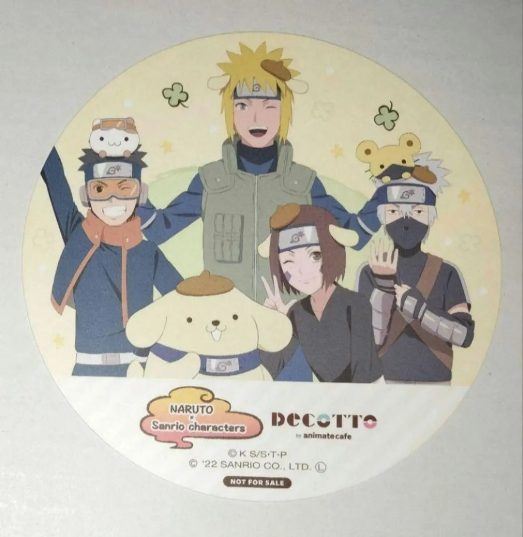 NARUTO Minato Kakashi Obito Coaster Sanrio Animate Cafe