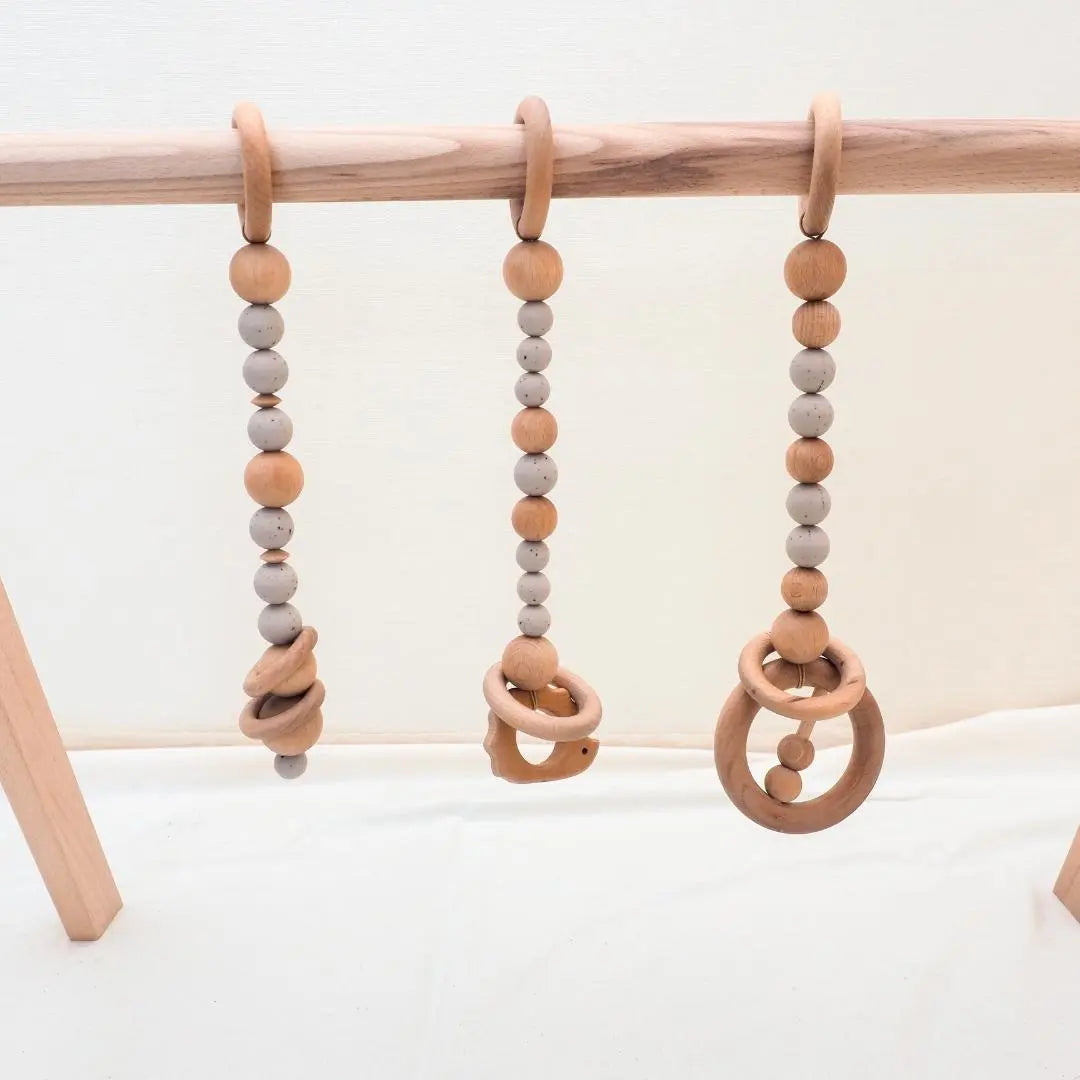 Little Light Baby Play Gym Natural Wooden Baby Gym