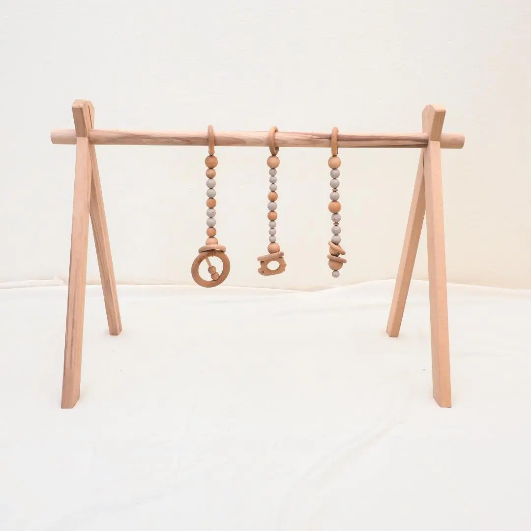 Little Light Baby Play Gym Natural Wooden Baby Gym