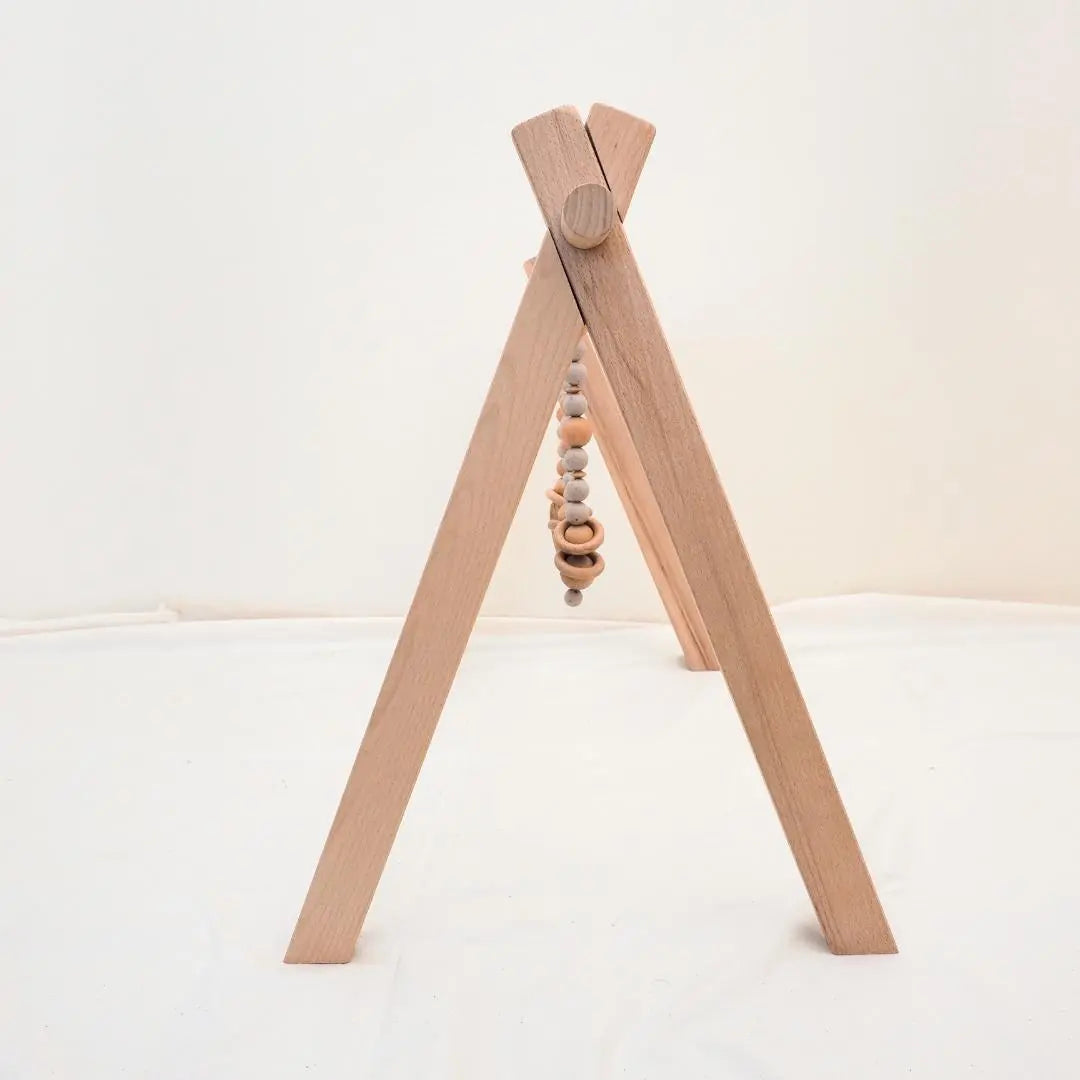 Little Light Baby Play Gym Natural Wooden Baby Gym