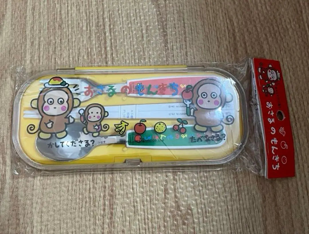 Monkichi Sanrio Cutlery Trio Set Brand new, unopened, Heisei Retro