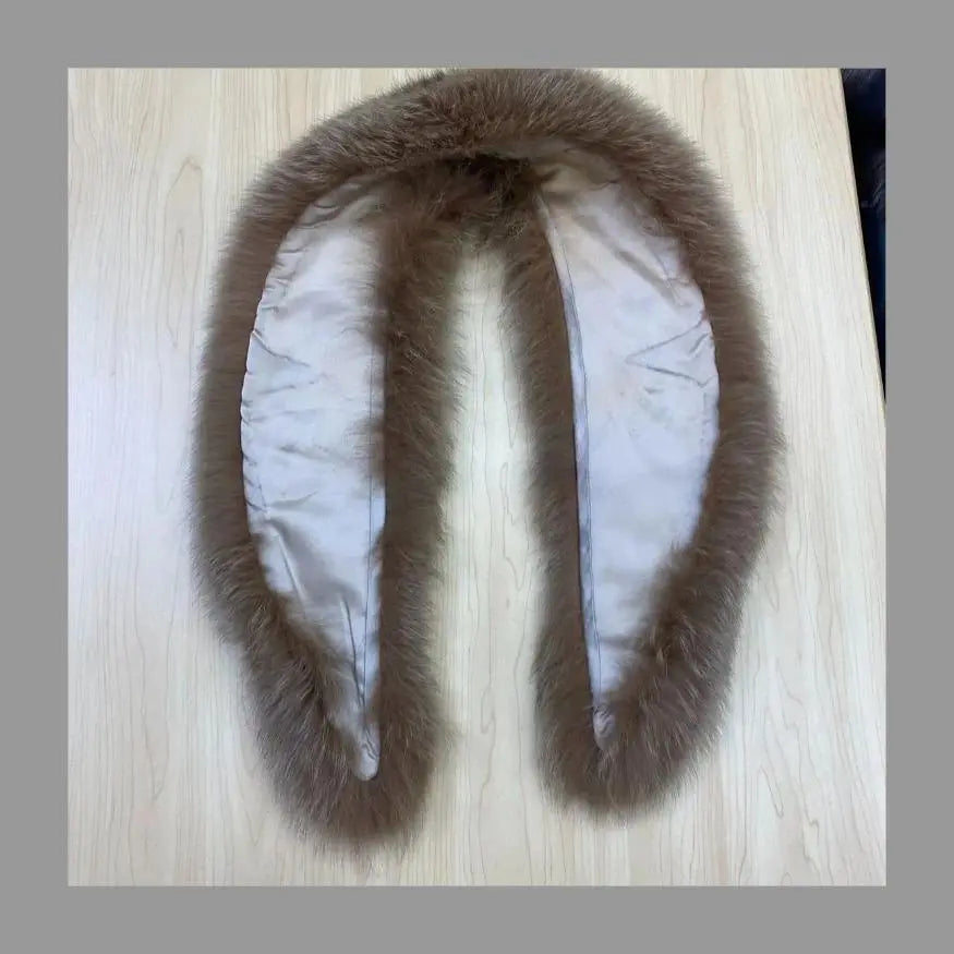 Fur shawl for women, real fur, half coat, yarn, fur