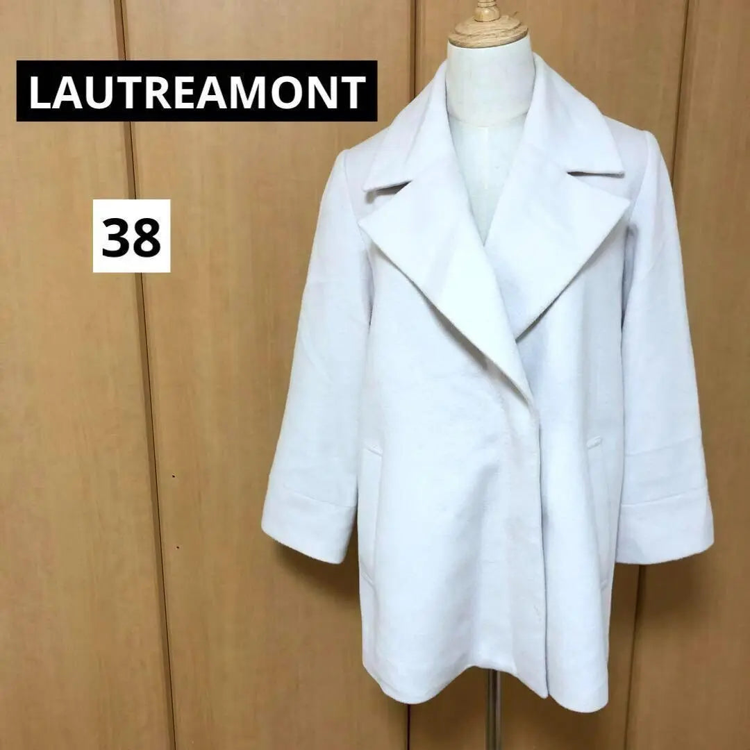 [Lautreamont] Angola, wool blend peacoat, size 38 off-white