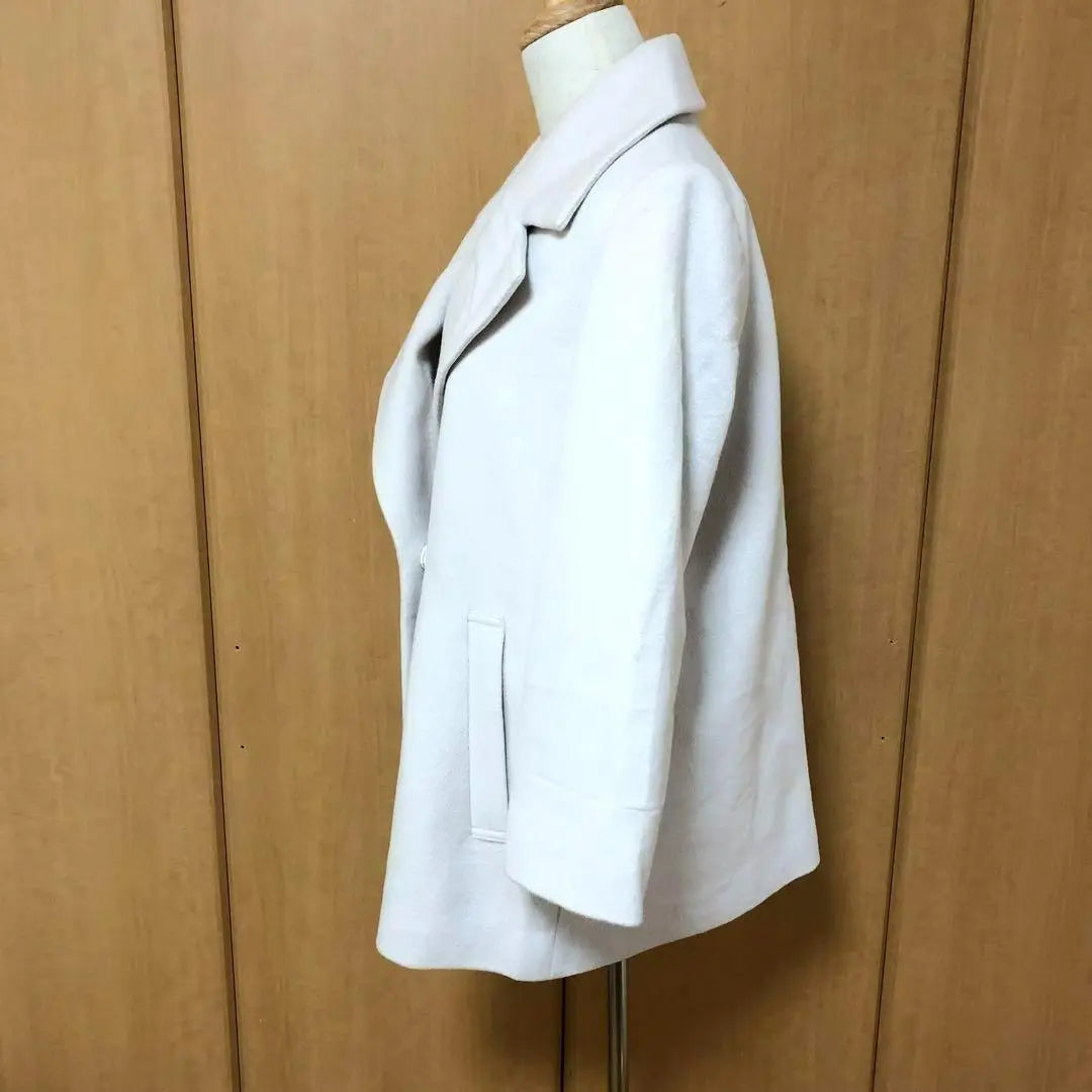 [Lautreamont] Angola, wool blend peacoat, size 38 off-white