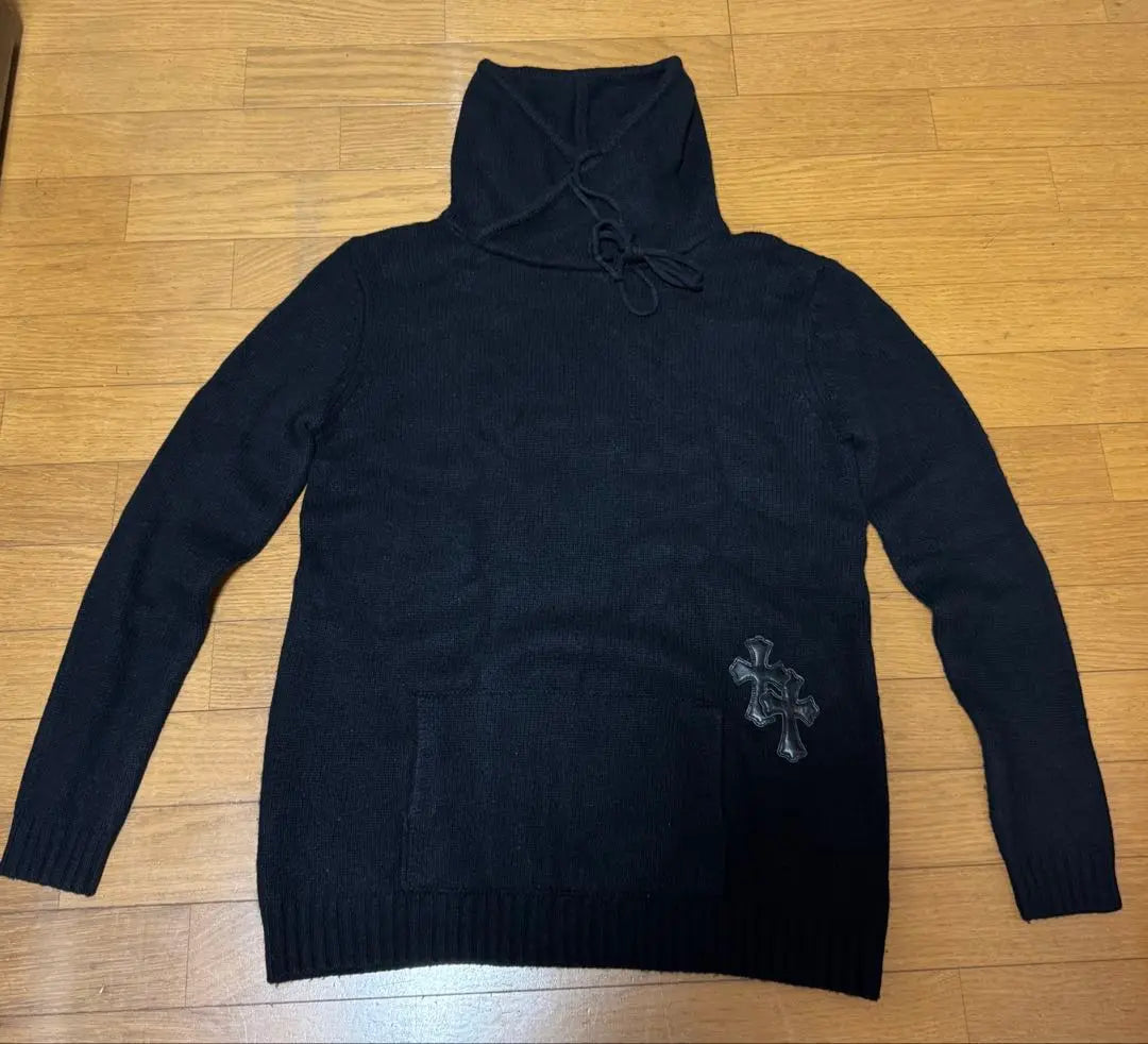 Chrome Hearts Wynott Cashmere Sweater Cross Patch