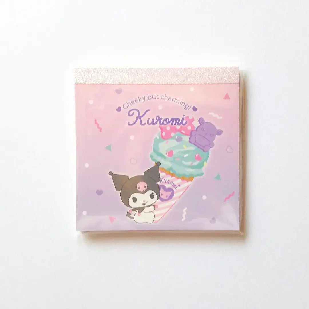 Kuromi♪Sanrio♪New, unopened ice cream memo♪2024♪26♪No price tag sticker