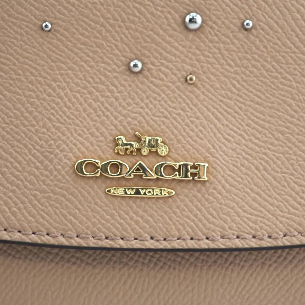 COACH F29442 Studded Leather With Celestial Long Wallet