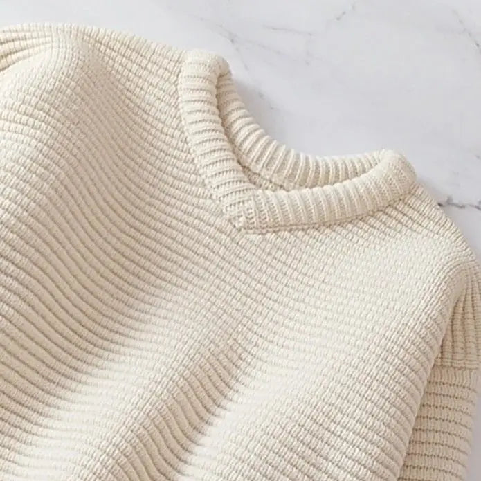 Unused Etroukyo Ring Neck Box Knit Pull Over -off White | 未使用 エトレトウキョウ リングネック BOXニットプルオーバー オフホワイト