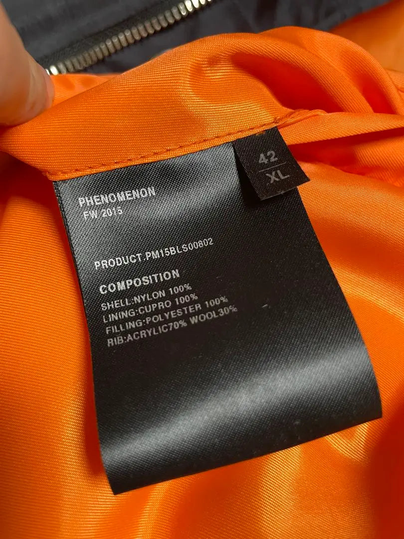 [Reducción de precio] Fenómeno en la chaqueta bomber lista para usar MA-1