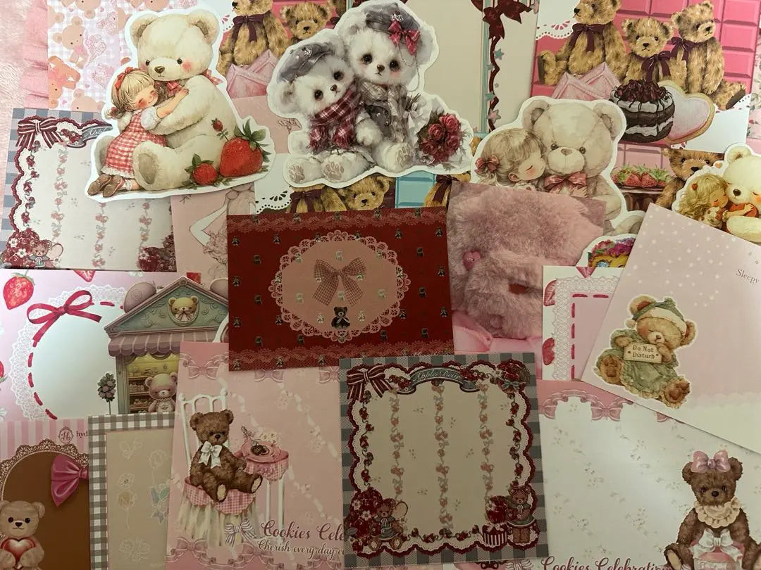 Bear memos and stickers ♡ Separate delivery ①♡ 120 sheets set