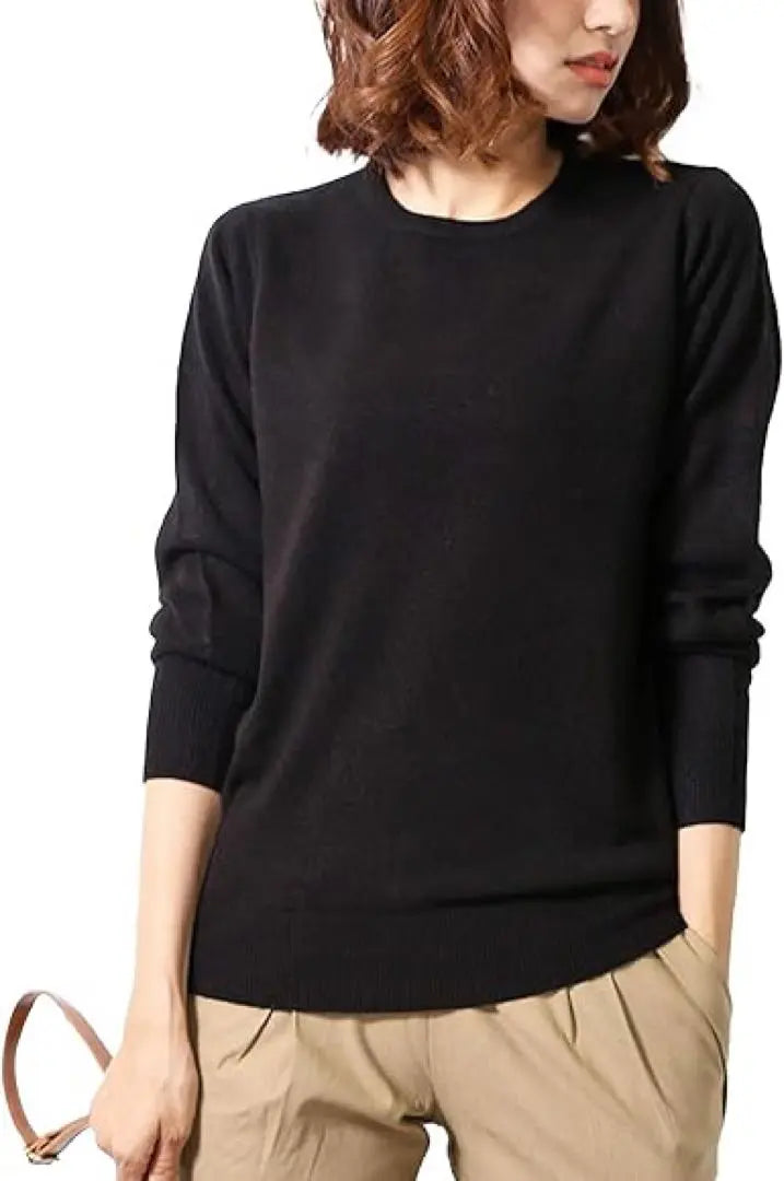 Women's Knit Tops Sweater Women's Washable Crew Neck