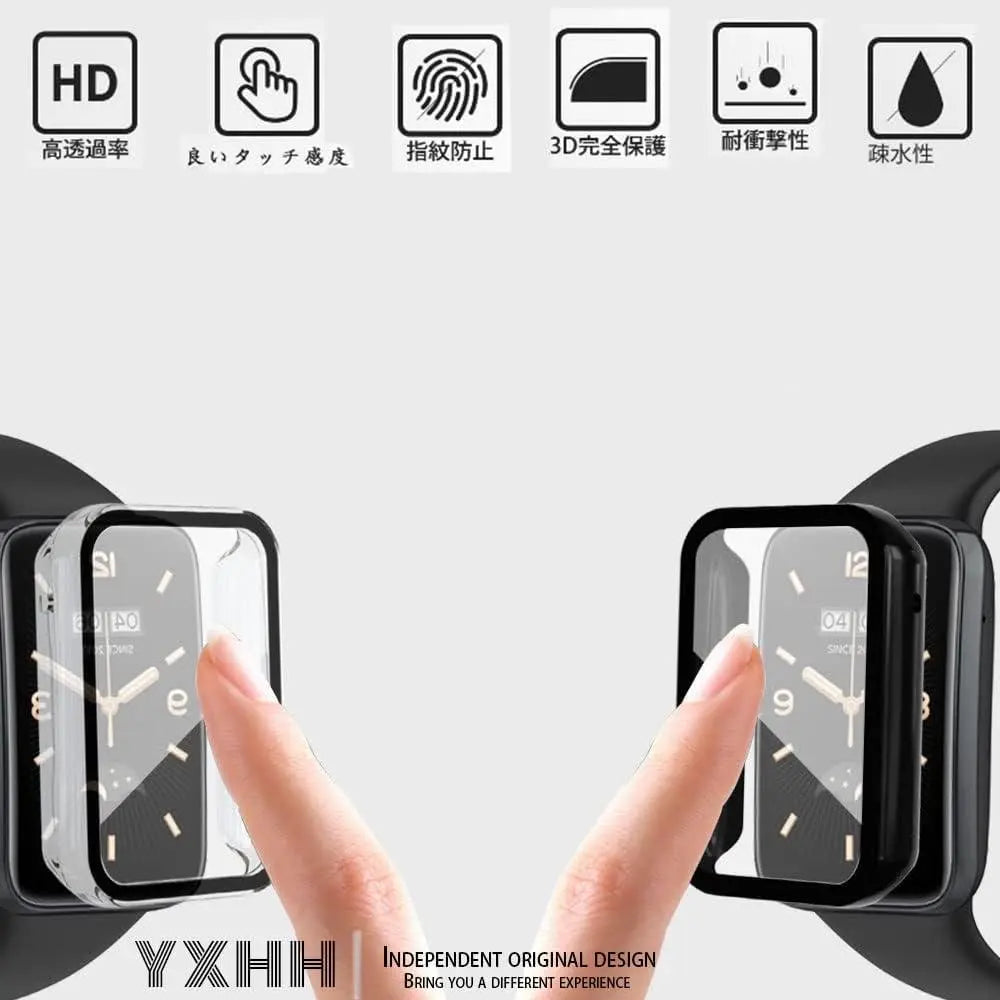 [Clear case, black] For Smart Band 7 Pro