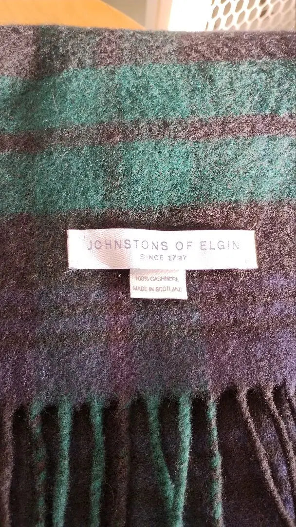 Johnstons cashmere large stole, green