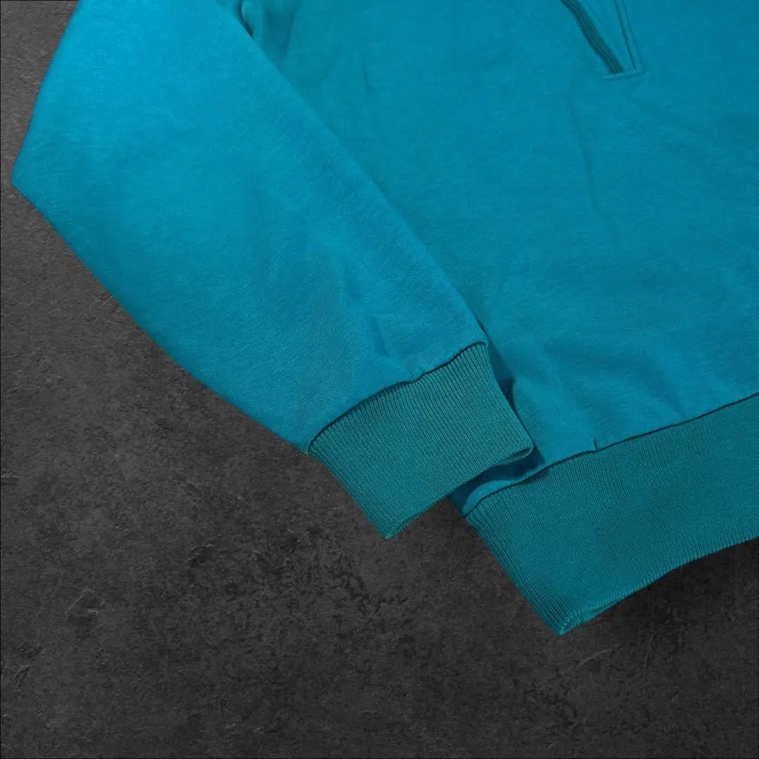 North Face 90s extreme half zip sweatshirt turquoise