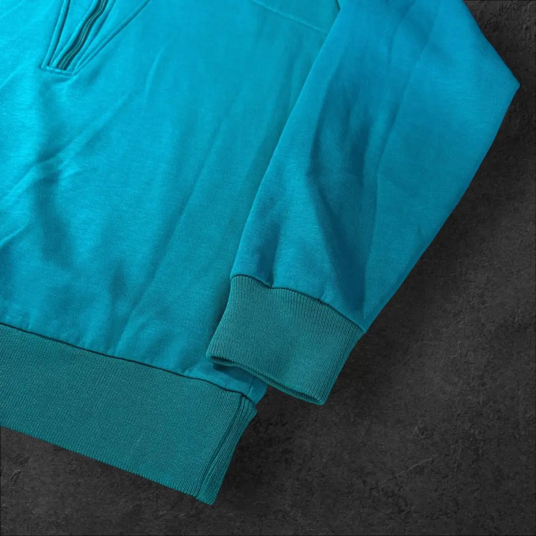 North Face 90s extreme half zip sweatshirt turquoise