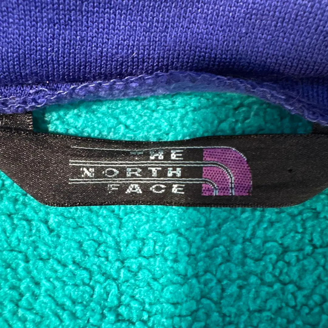 North Face 90s extreme half zip sweatshirt turquoise