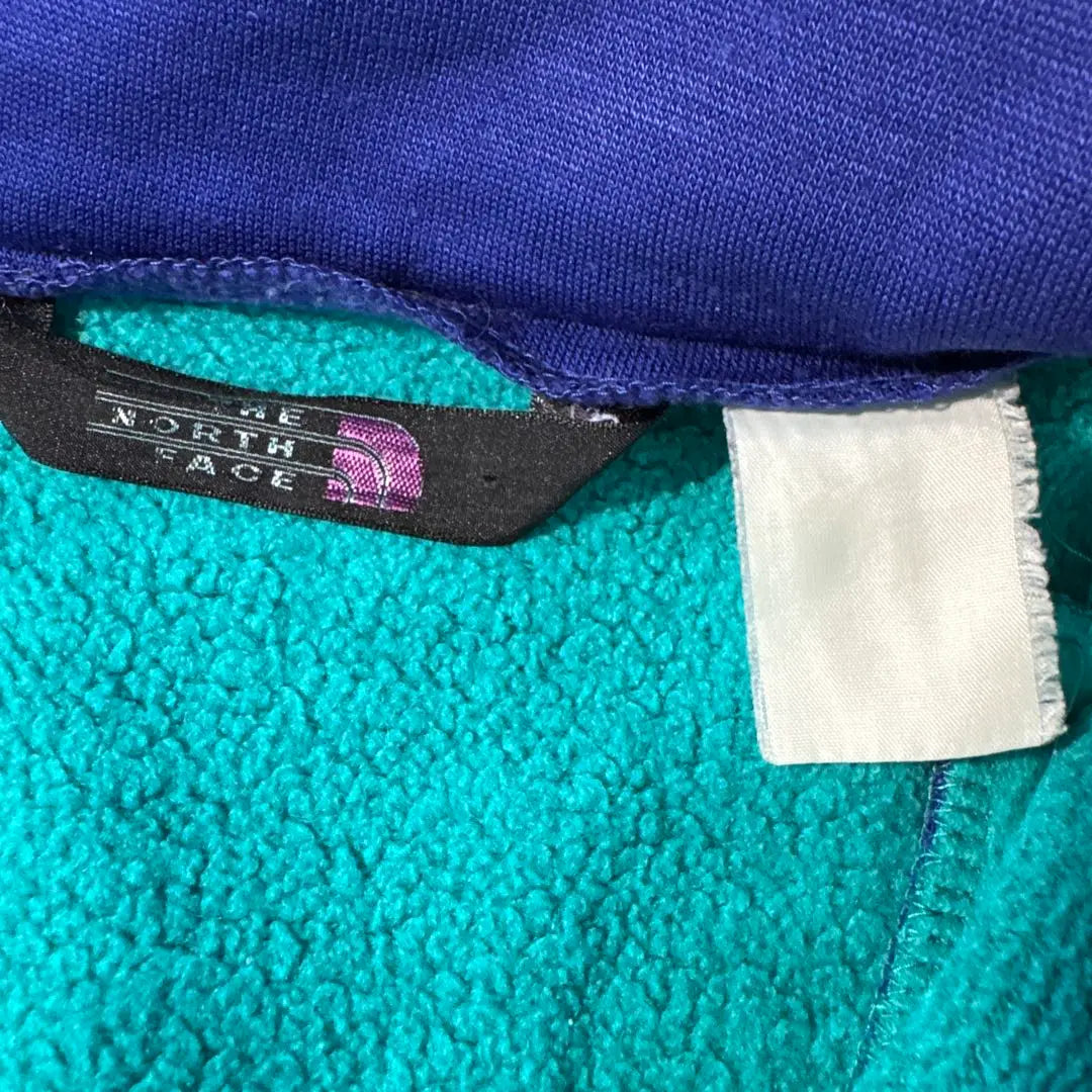 North Face 90s extreme half zip sweatshirt turquoise