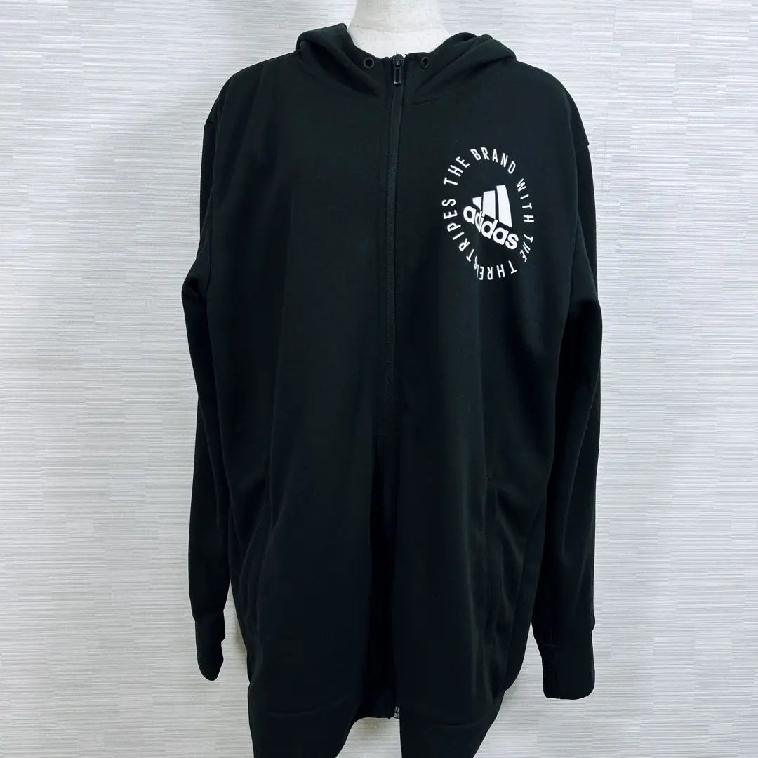 ★Beautiful condition Adidas hoodie black 2XL large size