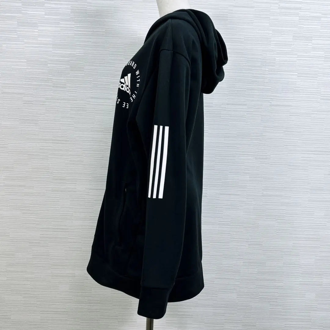 ★Beautiful condition Adidas hoodie black 2XL large size