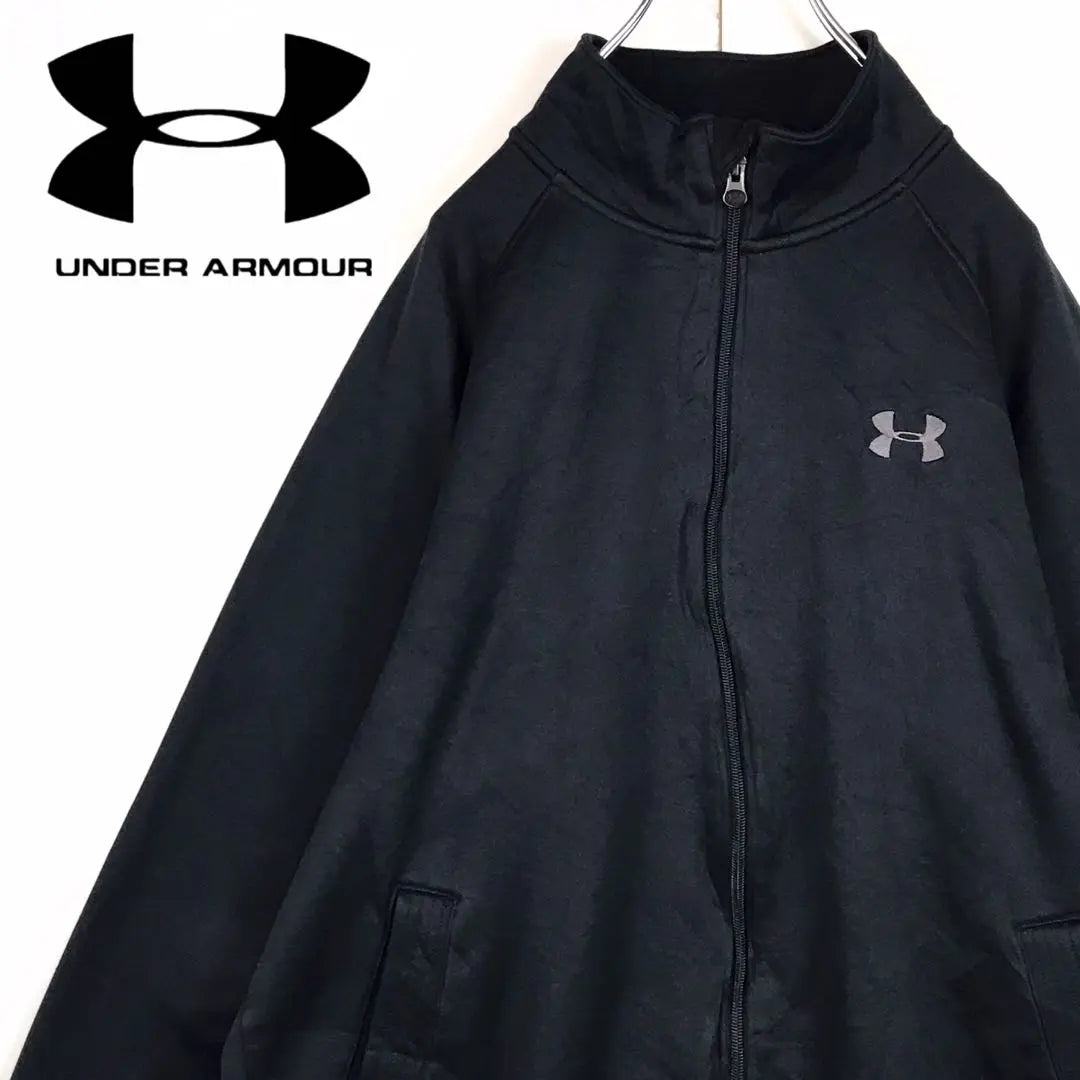 [Popular classic] Under Armour logo track jacket embroidery H1414