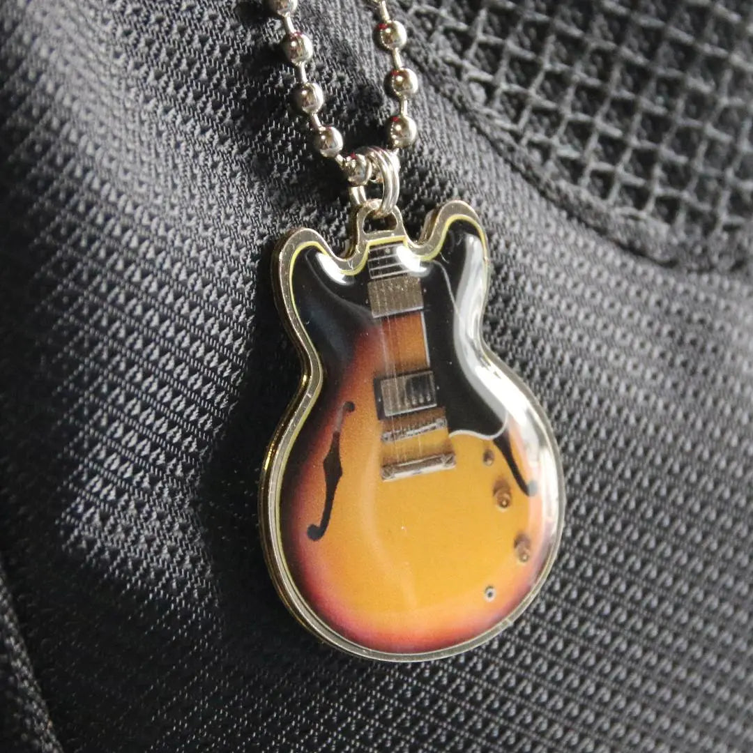 [Free name engraving] Gibson ES-335 guitar keychain